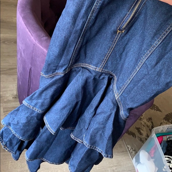 High low jean skirt - Picture 4 of 4